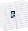 Utopia Towels 24 Pack White Salon Towels 16x27 in 100% Cotton for Hair & Spa