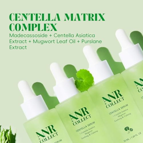 Centella Asiatica Serum Ampoule 1.7 fl. oz(50ml), Soothing & Calming Skincare for Sensitive, Redness, Dry & Acne-Prone Skin, Serum with Mugwort & Cica