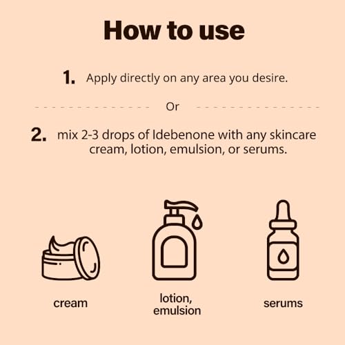 Idebenone Serum 50ml with Coenzyme Q10 - Anti-Aging & Hydrating Skin Treatment