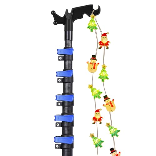 DOBEN 24FT Carbon Fiber Telescoping Christmas Light Hanging Pole – Lightweight & Durable