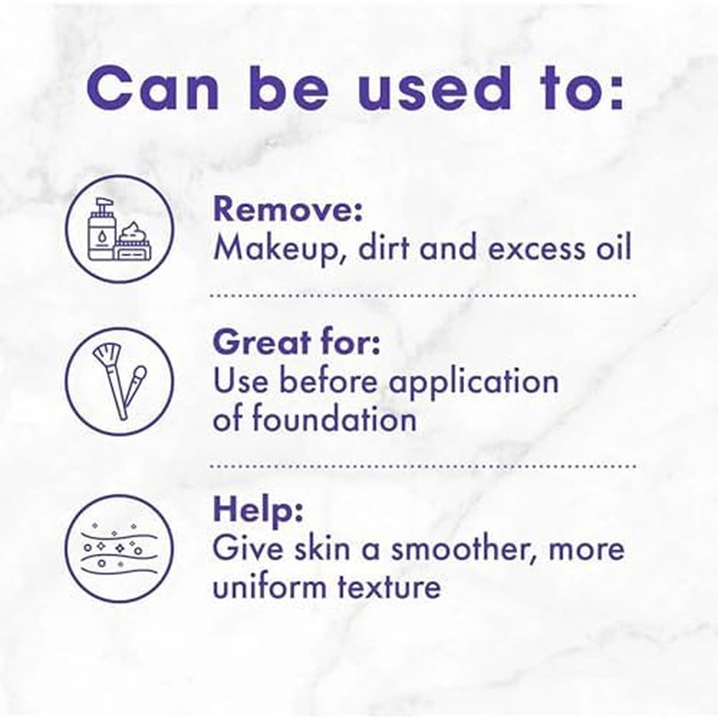 Buf-Puf Gentle Facial Sponge, Dermatologist Developed, Removes Deep Down Dirt & Makeup That Causes Breakouts and Blackheads, Reusable, Exfoliating, 12 Count