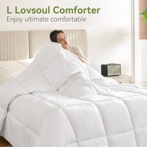 White Super King Comforter 120x120in Down Alternative Duvet Insert All Season Bedding