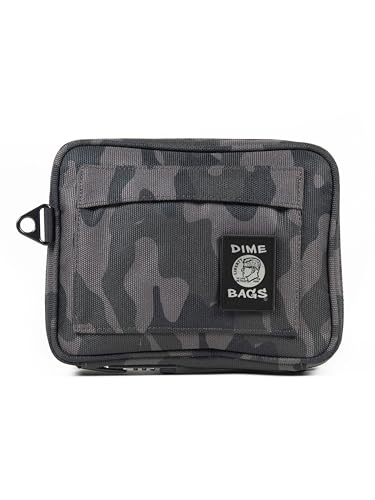 Camo 7 Inch Lockable Odor Sealing Pouch with Hidden Storage - Carbon Lined