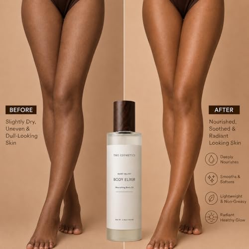 Bare Velvet Dry Body Oil Elixir with Argan & Jojoba - Fast-Absorbing Moisturizer