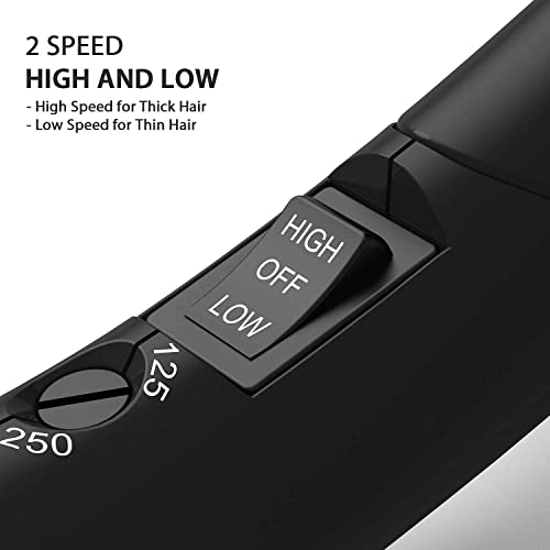 Portable Travel Hair Dryer with Diffuser & Concentrator - Compact Mini Blow Dryer