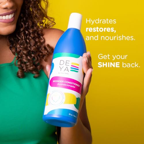 DEYA Wonder Conditioner 16 oz – Hydrates, Restores & Shine for All Hair Types (Crude Free, Coconut Scent)