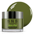 SNS Nail Dip Powder, Gelous Color Dipping Powder - Olive New York (Green/Moss, Cream) - Long-Lasting Dip Nail Color Lasts 14 Days - Low-Odor & No UV Lamp Required - 1.5 OZ