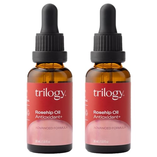 Organic Rosehip Oil Duo Set - 0.5 Fl Oz Each, Antioxidant Skin Care