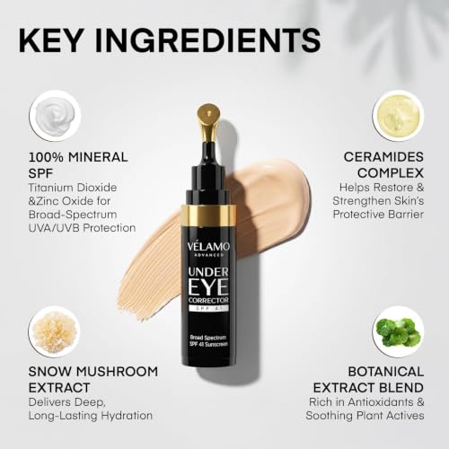 Under Eye Corrector SPF 41 Fair - Hydrating Anti-Aging Eye Cream with Ceramides