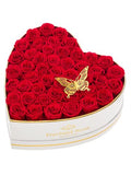 Eterfield 47 Red Forever Preserved Roses in Heart-Shaped Box – Lasts 1 Year Gift for Her
