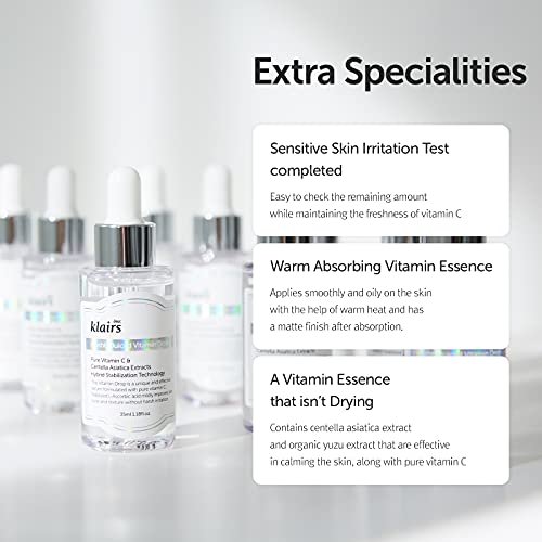 [DearKlairs] Vitamin Drop + Unscented Toner Set, 5% Ascorbic Acid, Hydrating, Korean Skicare