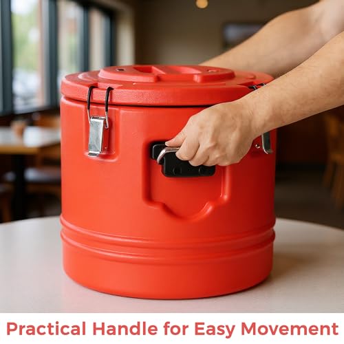 5 Gallon Insulated Soup Container with Spoon - Portable Food Warmer
