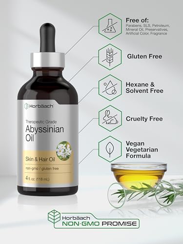 Abyssinian Oil for Skin and Hair - 4 fl oz Therapeutic Grade Nourishing Oil