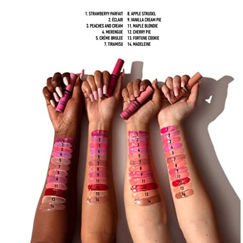 NYX PROFESSIONAL MAKEUP Butter Gloss, Non-Sticky Lip Gloss - Pack Of 3 (Angel Food Cake, Creme Brulee, Madeleine)