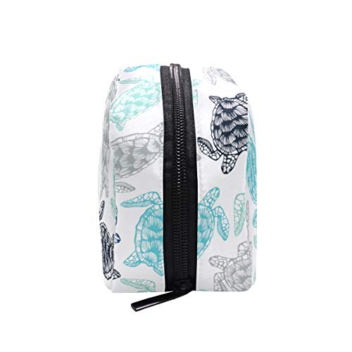 MOYYO Sea Turtles Makeup Bag Portable Cosmetic Organizer Lightweight Travel Toiletry Bag Makeup Cosmetic Case for Women Girls