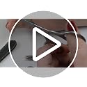 Germanikure Nail & Cuticle Scissors Self-Sharpening Steel with Leather Sleeve