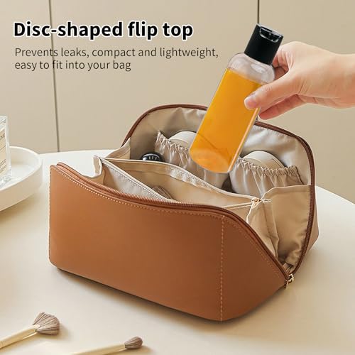 108 Pcs 3.4 oz Plastic Bottles Black Toiletries Empty Containers with Leak Proof Flip Cap, Refillable Travel Squeeze Containers for Lotion, Shampoo, Cream, Conditioner