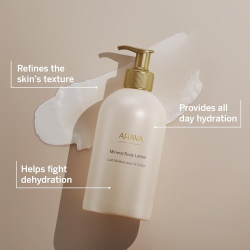 AHAVA Dead Sea Water Mineral Body Lotion - 17 Fl Oz, Daily Moisturizer & Hydrating