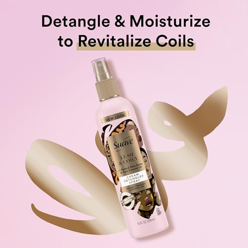 Suave Professional for Natural Hair Cream Detangler Spray 10 oz (Pack of 2)