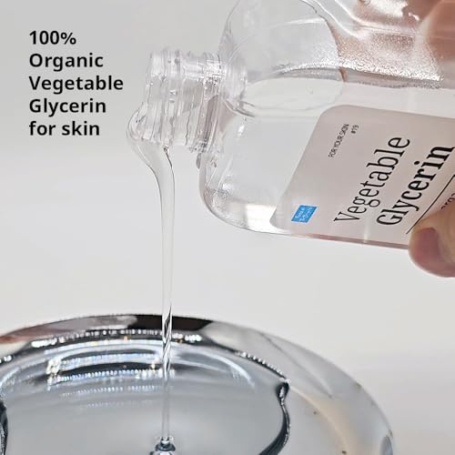 FOREST OF THE BORGES'S Vegetable Glycerin, 10 oz. (300g) organic, glycerine, moisturizer, for skin, scalp, DIY cosmetics, glycerin for skin, glicerina para la piel, organic vegetable glycerin