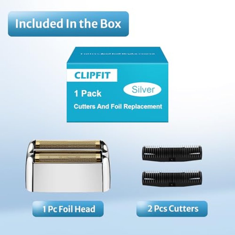 FXFS2 Foil Shaver Replacement Foil Compatible with Babyliss Foil Shaver FXFS2, Silver Color, 1Pack
