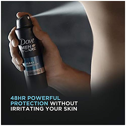 Dove Men+Care Dry Spray Antiperspirant Deodorant, Clean Comfort 3.8 oz Pack of 3