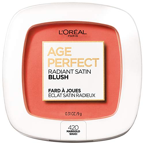 L¡¯Or?al Paris Age Perfect Radiant Satin Blush with Camellia Oil, Marigold