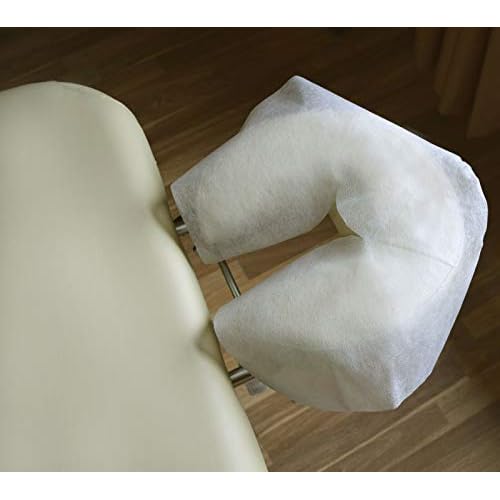 ZMDREAM Pack of 170 Disposable Fitted Massage Table Sheets and Flat Face Cradle Cover White
