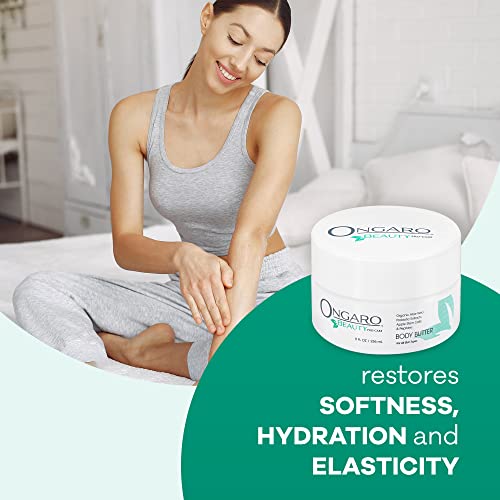 Whipped Body Butter with Shea, Aloe Vera & Peptides - Organic Moisturizer for Dry Skin