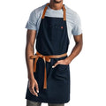 Hedley & Bennett Essential Chef Apron - Adjustable Bib with Pockets & Towel Loop, 12oz Cotton Canvas, Midnight Blue