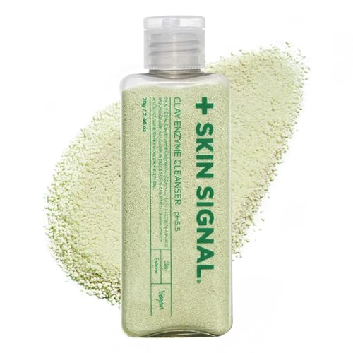 Green Clay Enzyme Facial Cleanser for Pores & Blemishes - Deep Exfoliating Powder Wash