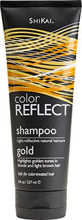 Shikai Color Reflect Gold Shampoo - Brightening Hair Care, 8oz x 3