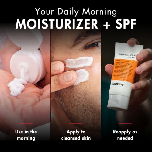 Men's SPF 30 Face Moisturizer with Vitamin E & Squalane - 3 Oz