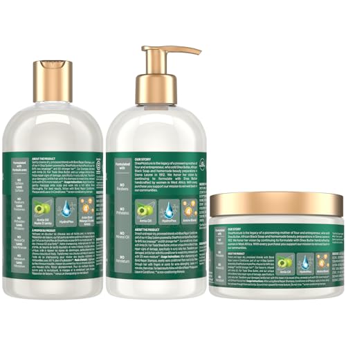 SheaMoisture Bond Repair Shampoo & Conditioner Set with Leave-In for Damaged Curly Hair