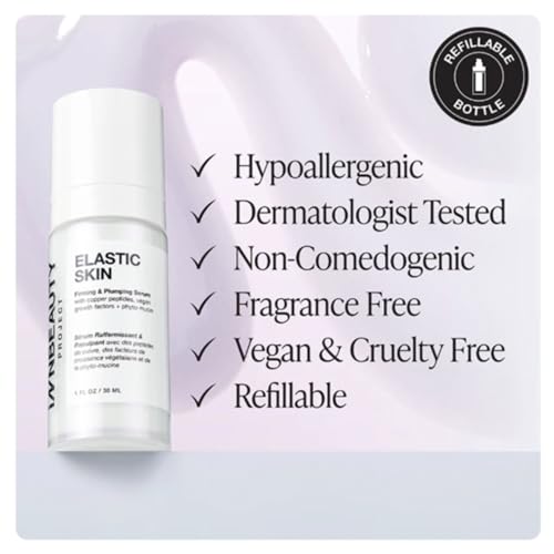 INNBEAUTY Project Elastic Skin Firming & Plumping Growth Factor Serum with Copper Peptides, 1 OZ (30ml)