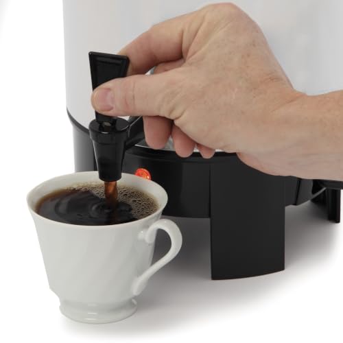 West Bend 42-Cup Aluminum Coffee Urn with Automatic Temperature Control & Dripless Spigot