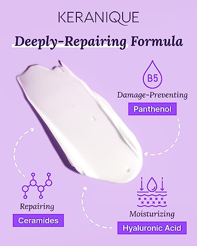 Keranique Deep Repair Hair Mask 7.5 Fl Oz – Keratin Protein + Ceramides, Strengthens & Volumizes Dry, Damaged & Thinning Hair