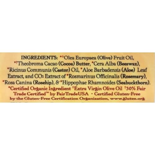 Badger, Creamy Cocoa Lip Balm Stick, 0.25 Ounce
