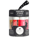 Goat Milk Lip Balm Set - Assorted Flavors, 6 Pack, 0.28oz each (Signature Assorted)
