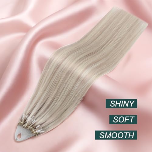 Blonde Micro Bead Hair Extensions - 14 Inch, Pre Bonded Hair, Variation P18/613