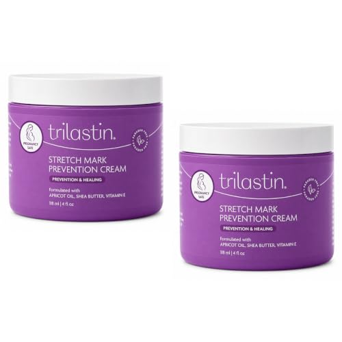Hydrating Maternity Stretch Mark Cream 2 Pack - Shea Butter & Vitamin E, Paraben-Free