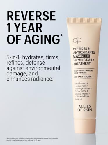 Allies of Skin 7 Days Brightening Skin Care Kit with Vitamin C & Peptides
