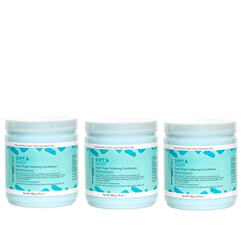 Aunt Jackie's Girls Soft and Sassy Super Duper Softening Conditioner 15 oz Pack of 3