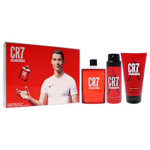 Cristiano Ronaldo CR7 Gift Set - Men's 3.4oz EDT Spray, Body & Shower Gel
