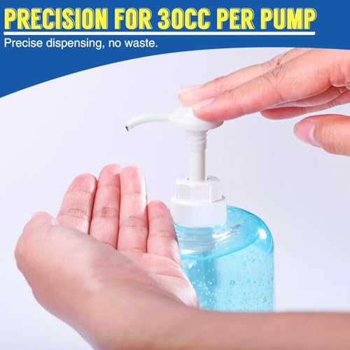 6 Pack 38-400 Gallon Pump Dispenser with 50cm Extended Tube for 5 Gallon Jugs