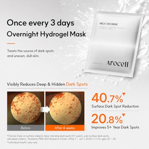Korean Brightening Hydrogel Face Mask for Dark Spots & Melasma - 12 Sheets