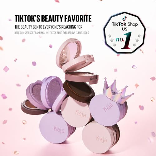 Kaja Beauty Bento Bouncy Eyeshadow Trio Plum Rosy 01 - Vibrant Eye Makeup Set