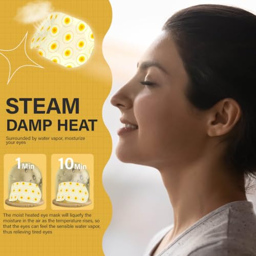 Steam Eye Masks for Dry Eyes & Relaxation - 16 Pack Warm Compress, Self-Heating Eye Masks for Stress Relief, Sleep Aid, Travel Essential