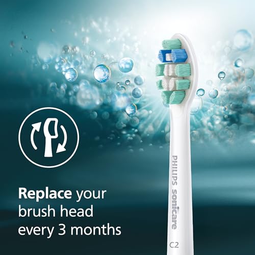Philips Sonicare C2 Plaque Control Brush Heads - 6 Pack, 18 Month Supply, White, Variation of THIS listing