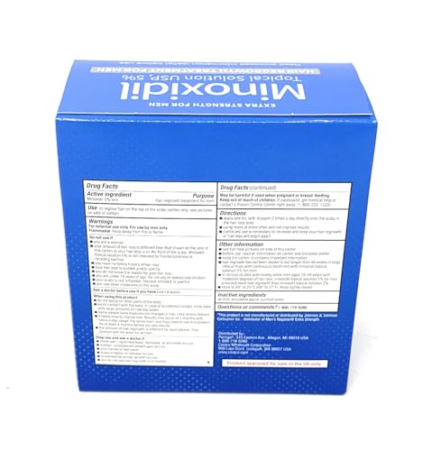 Men's Hair Regrowth Treatment with Minoxidil 5% - 6-Month Supply